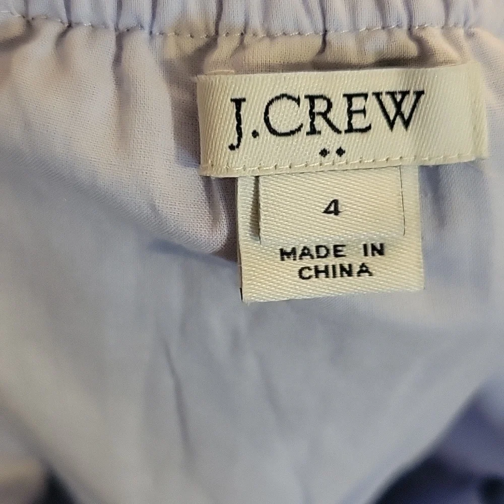 J Crew‎ Ruffle Sleeve Dress Blue Womens 4 - Picture 4 of 4